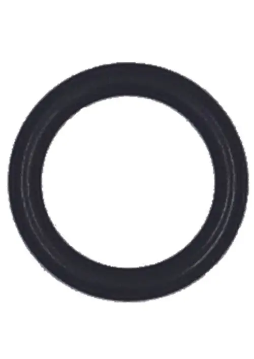 Runder schwarzer O-Ring auf hellem Hintergrund, geeignet als Ersatzteil von Judo für Dichtungsanwendungen.